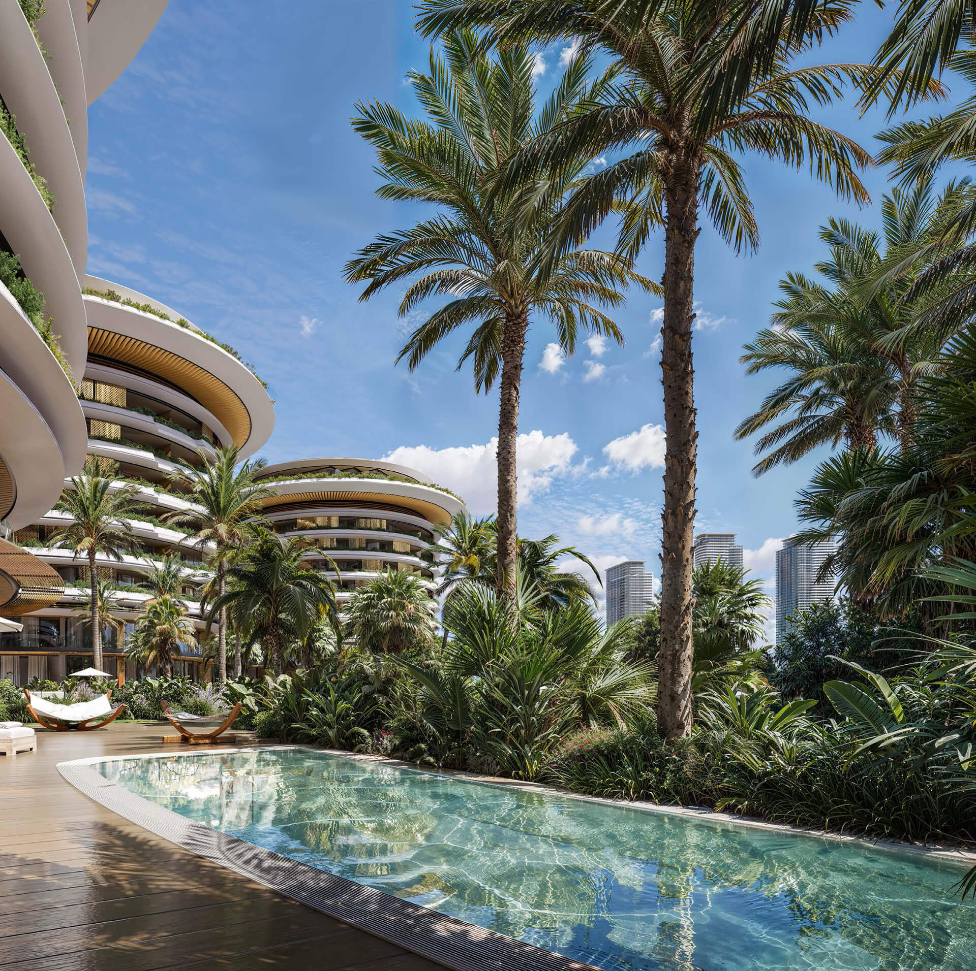 Архитектура The Residences at The Dubai Beach EDITION